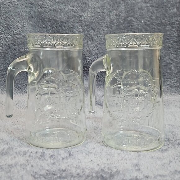 Statue of Liberty Set of 2 Centennial 1886-1986 Keep the Torch Lit Mugs T15 - Picture 2 of 6